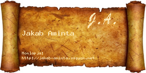 Jakab Aminta névjegykártya